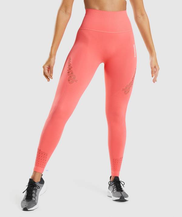 Damske Legíny Gymshark Energy Seamless Ruzove | RI9073586